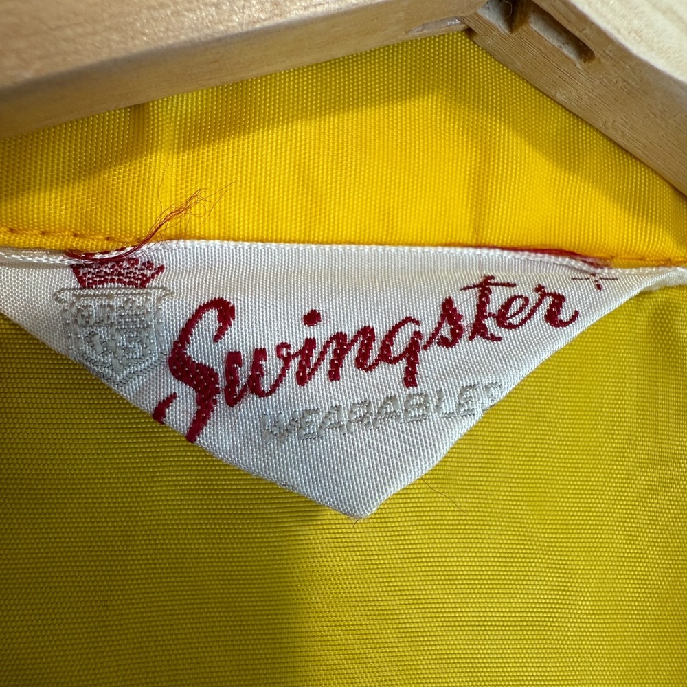 Vintage Swingster Wearables Tiger Nylon Jacket Adult Small - Medium? 60s 70s - Picture 4 of 12
